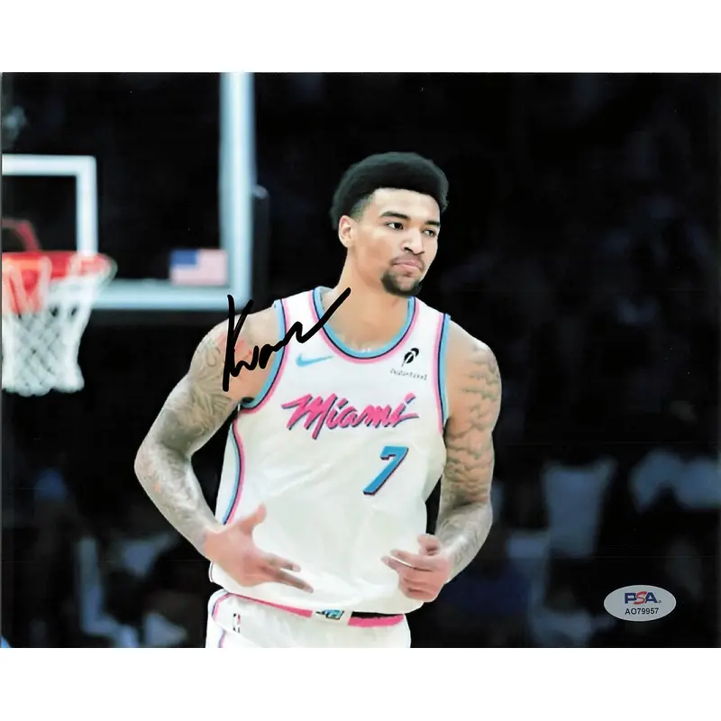 Kel'el Ware signed 8x10 photo PSA/DNA Autographed Miami Heat