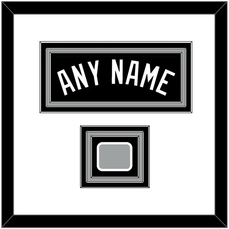 San Antonio Name & Champions Trophy Patch - Road Black (2002-2017) - Triple Mat 1