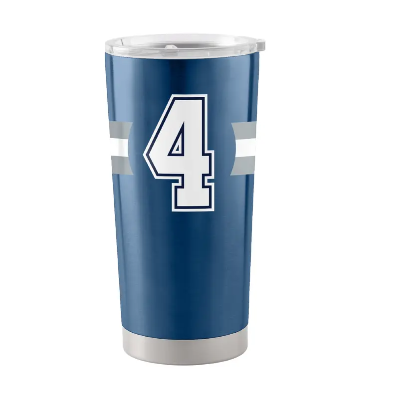 Dallas Cowboys Dak Prescott 20oz Stripe Stainless Tumbler