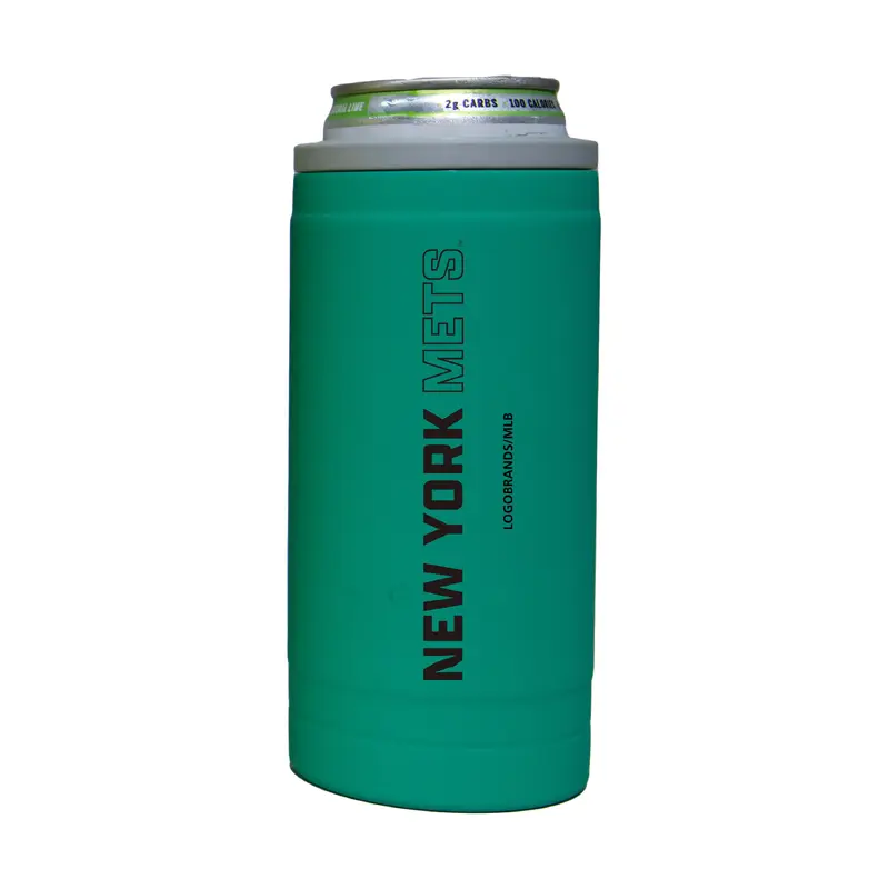 New York Mets 12oz Optic Stacked Soft Touch Slim Coolie