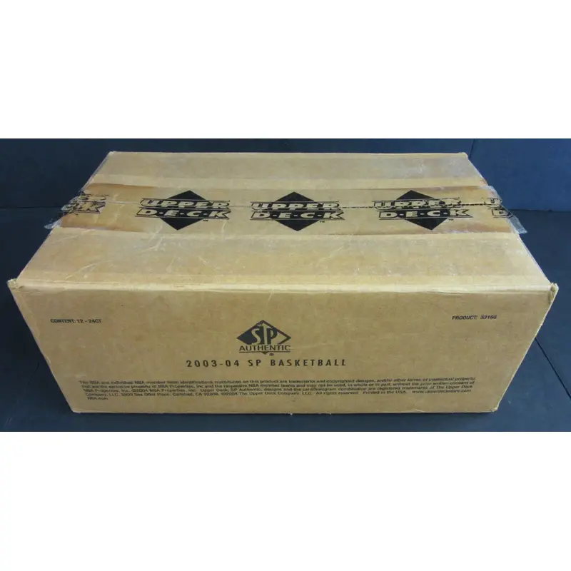 2003/04 Upper Deck SP Authentic Basketball Case (Hobby) (12 Box)