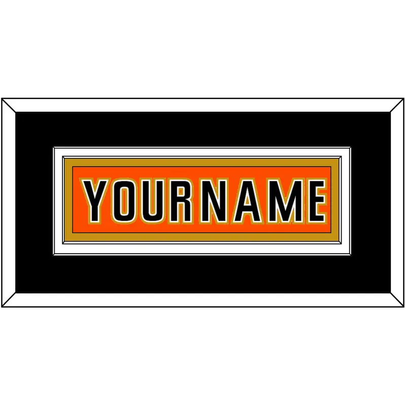 Anaheim Nameplate - 2014 Stadium Series Orange - Double Mat 3