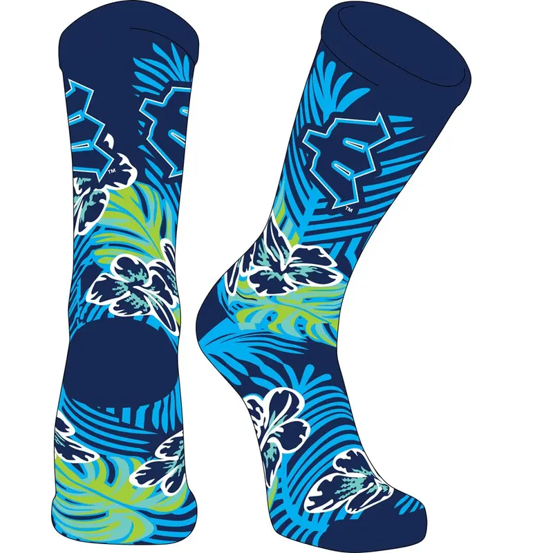 Everett AquaSox Luau Crew Socks