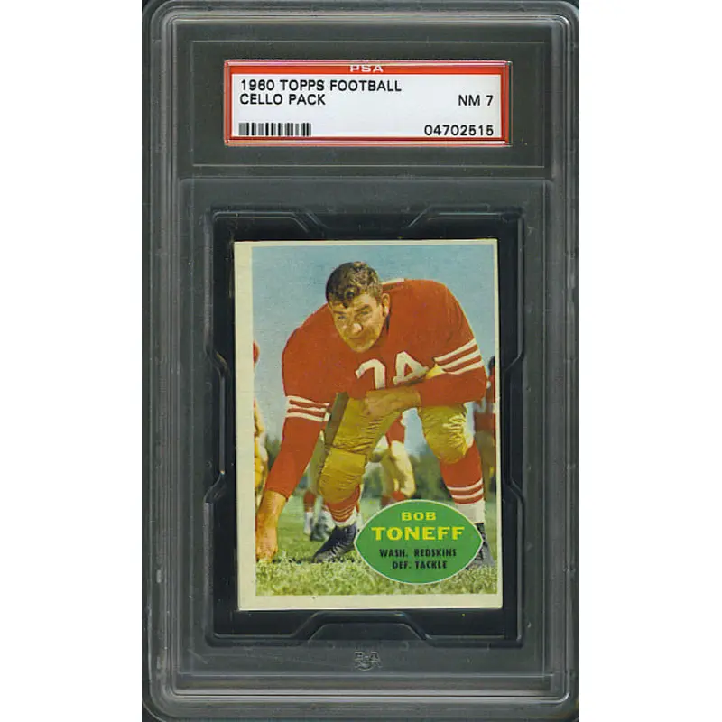 1960 Topps Football Unopened Cello Pack PSA 7