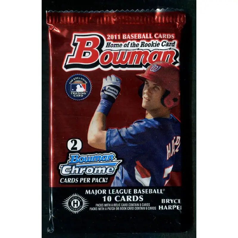 2011 Bowman Baseball Unopened Pack (Hobby) (10)