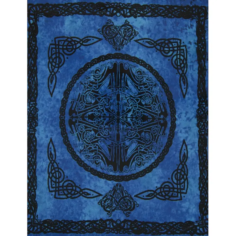 Web of Life Blue Single Tapestry