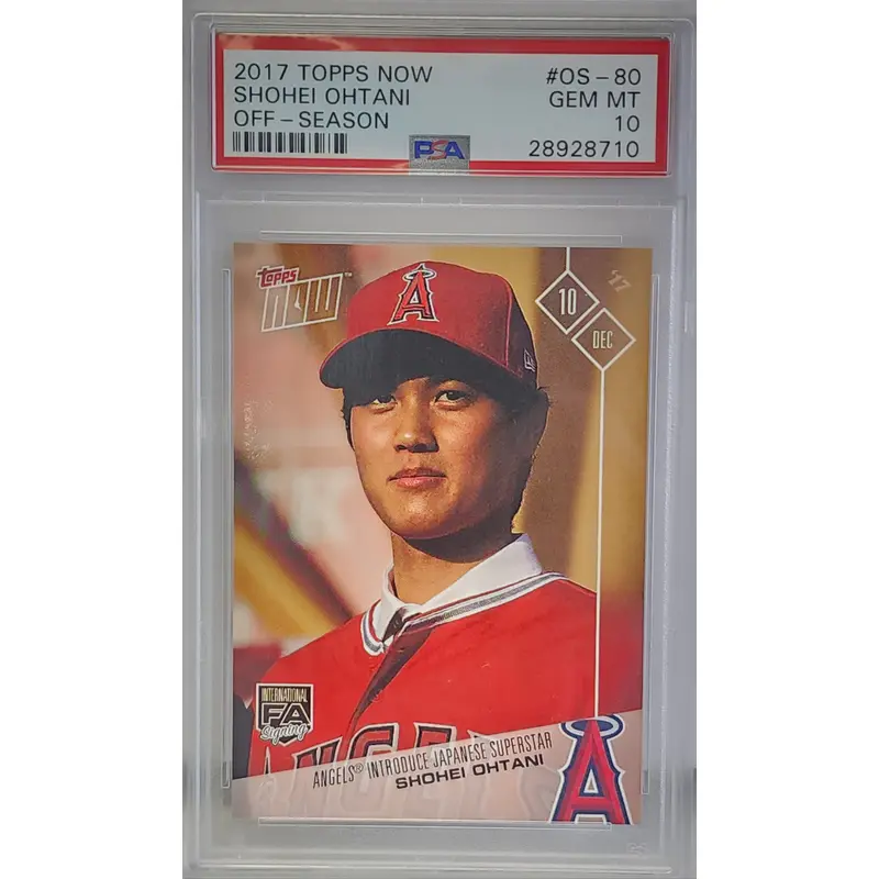 Shohei Ohtani 2017 Topps Now Off-Season #OS80 PSA 10 Gem Mint 8710