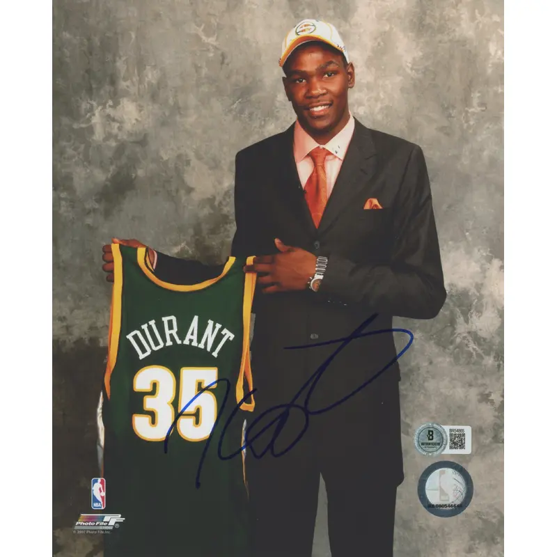 Sonics Kevin Durant Authentic Signed 8x10 Photo Autographed BAS #BR54865