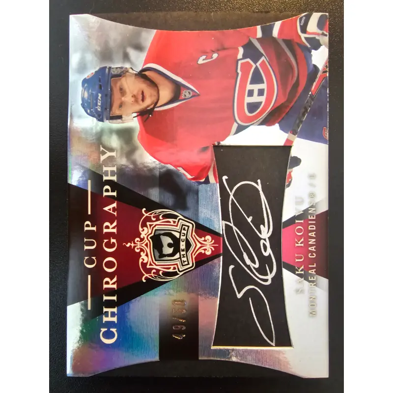 2007-08 Upper Deck The Cup - Chirography - Saku Koivu #CC-SK /50