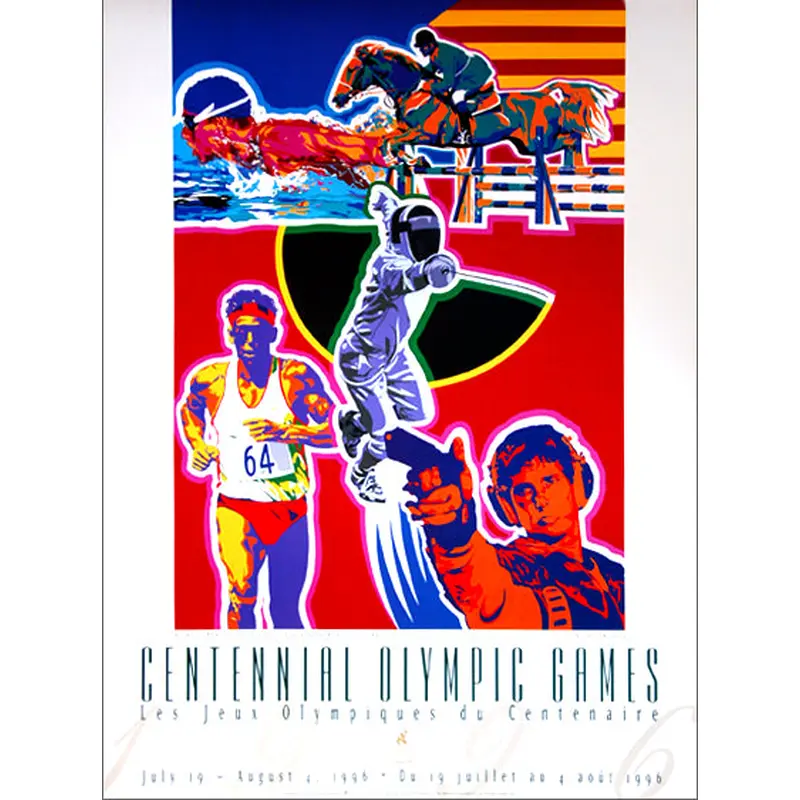 Atlanta 1996 Olympics Modern Pentathlon Official Event Poster - Fine Art Ltd.
