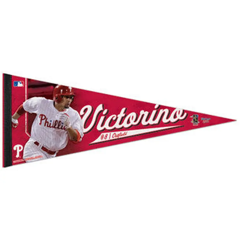 Shane Victorino "Hustle" Premium Felt Pennant (LE /1,000) - Wincraft