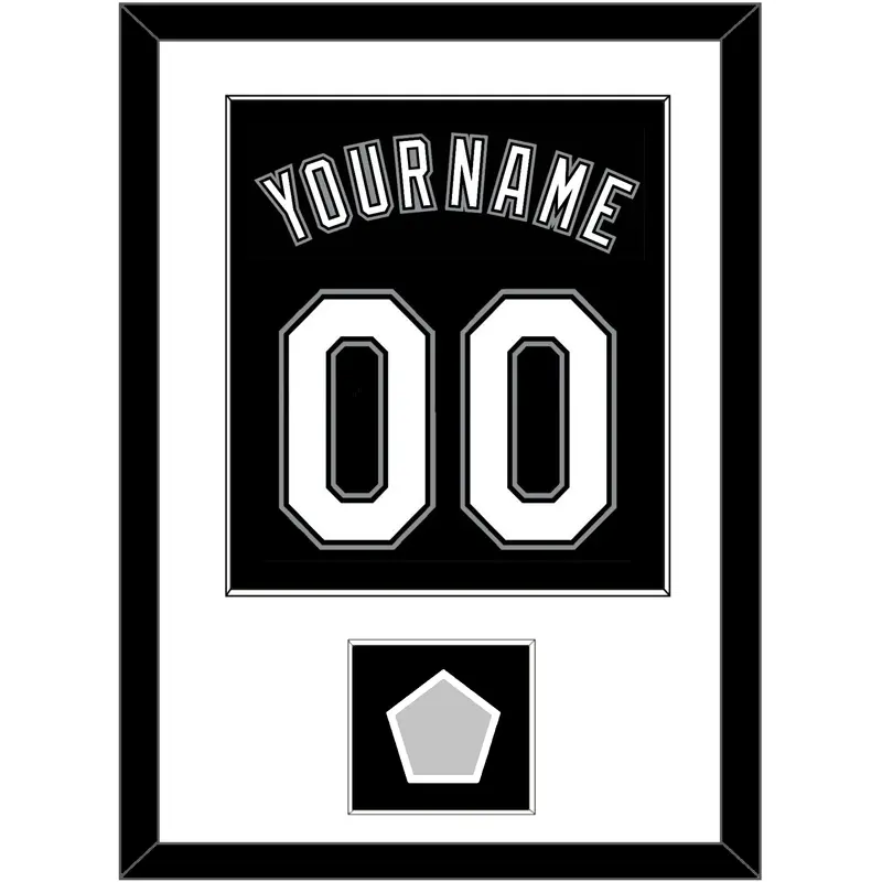 Chicago Name, Number & 2005 World Series Champions Patch - Alternate Black - Single Mat 1