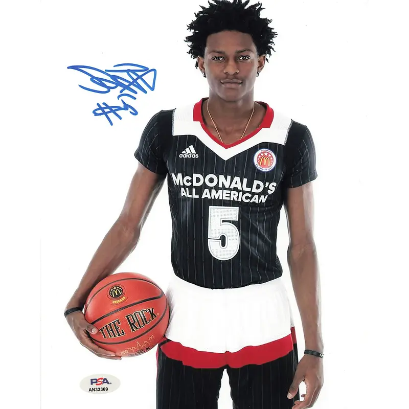 De'Aaron Fox Signed 8x10 photo PSA/DNA Sacramento Kings Autographed