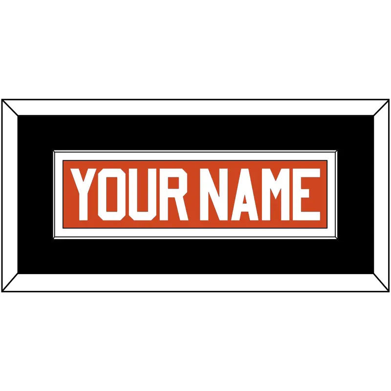 Philadelphia Nameplate - Reverse Retro Orange (2020-2021) - Single Mat 3