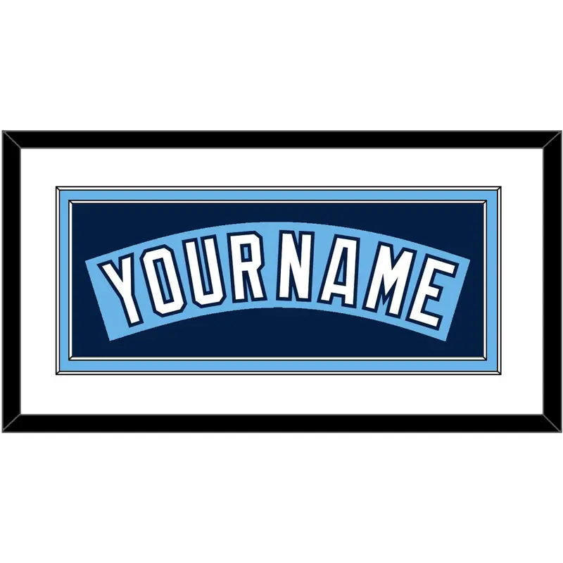 Tampa Bay Nameplate - Alternate Columbia Blue (2010-2018) - Double Mat 1