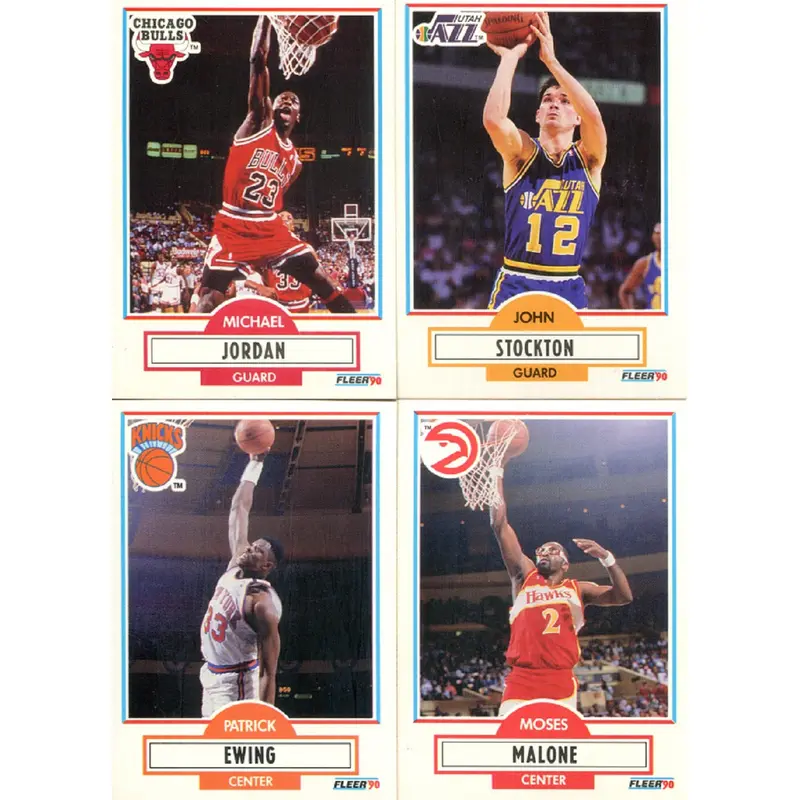 1990/91 Fleer Basketball Complete Set NM/MT MT (198) (23-113)