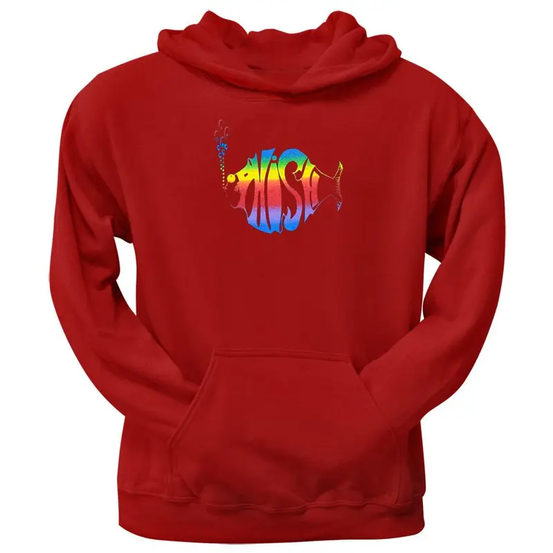 Phish - Rainbow Logo Red Pullover Hoodie