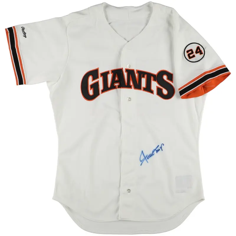 Willie Mays Signed San Francisco Giants Rawlings Game Model Jersey JSA COA