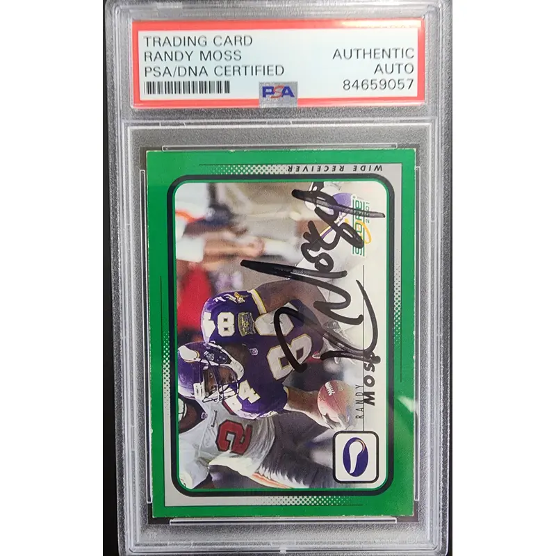 Randy Moss 2001 Score Football PSA Authentic Auto