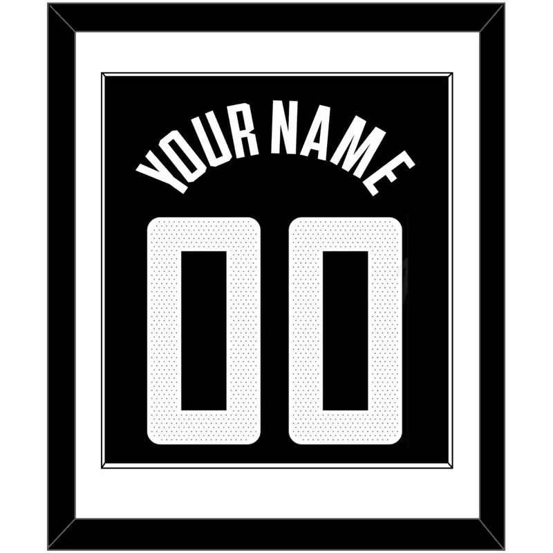 Los Angeles Name & Number - Black Statement (2017-2022) - Single Mat 1