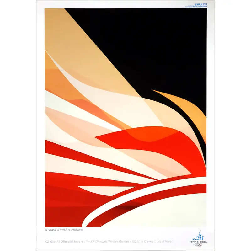 Torino 2006 Olympic Flame Ceremony Official Poster - Bolaffi S.p.A.
