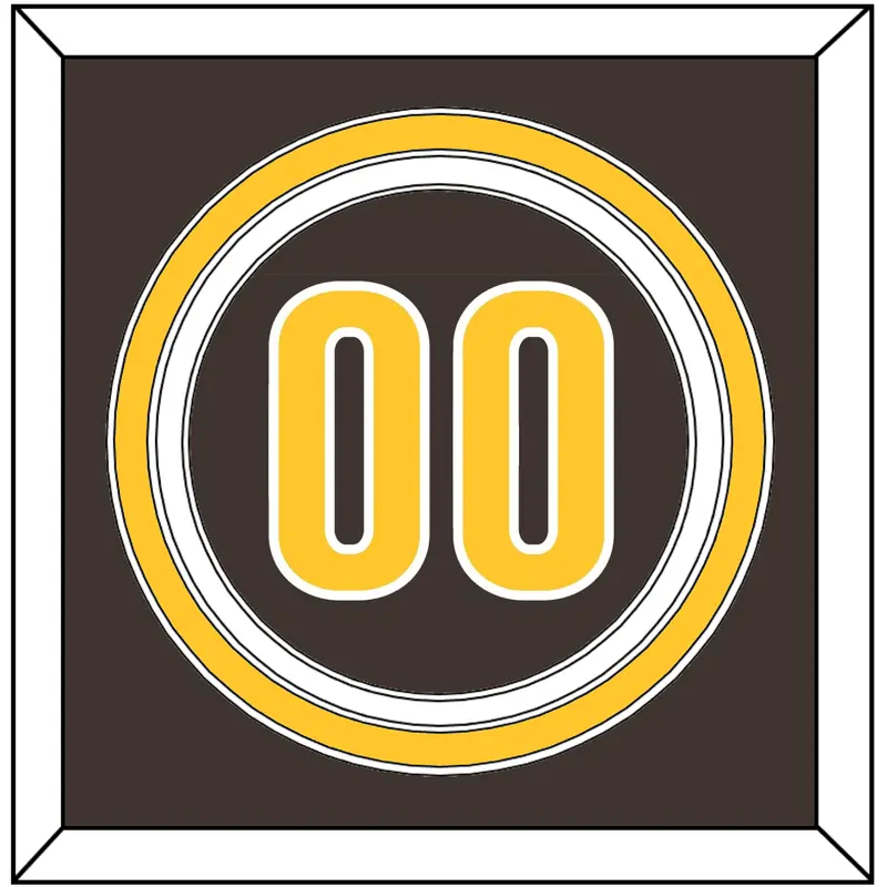San Diego Number - Alternate Brown - Triple Mat 2