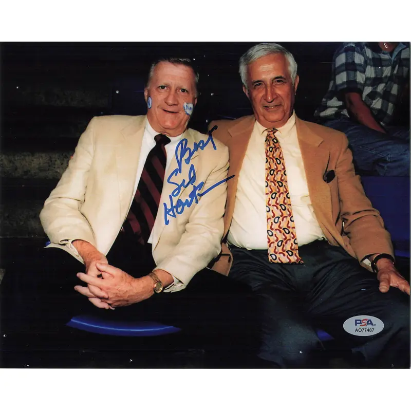 SID HARTMAN signed 8x10 photo PSA/DNA Autographed American Sports Writer