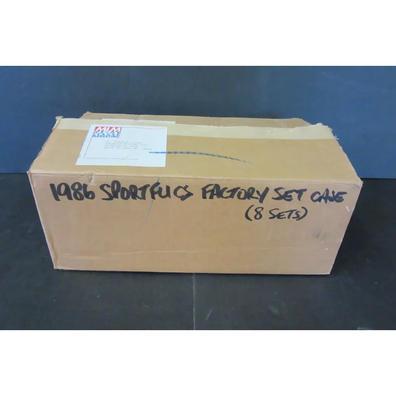 1986 Sportflics Baseball Factory Set Case (8 Sets)