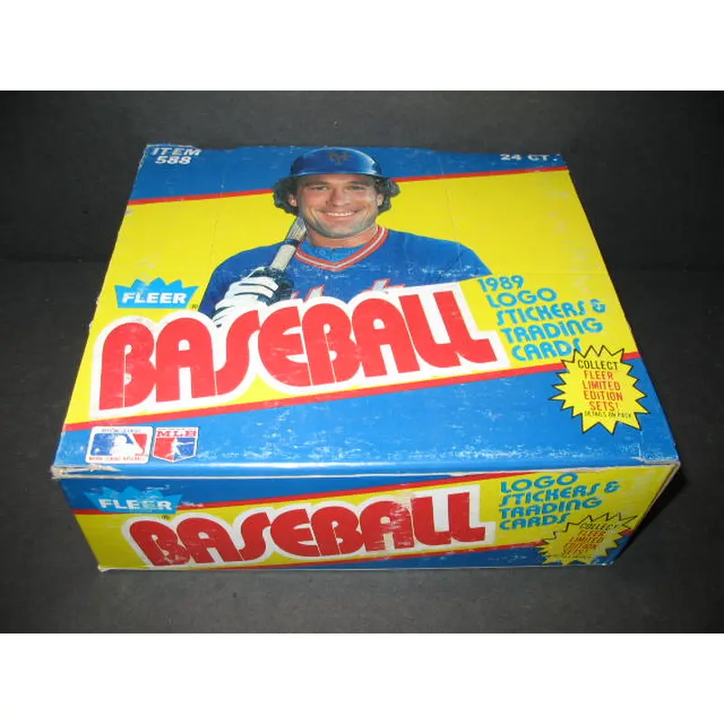 1989 Fleer Baseball Unopened Cello Box