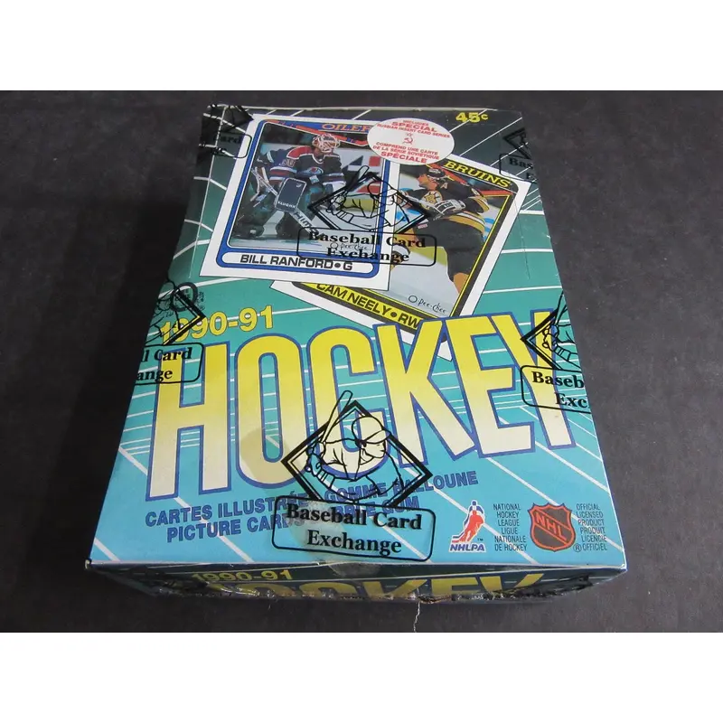 1990/91 OPC O-Pee-Chee Hockey Unopened Wax Box (FASC)