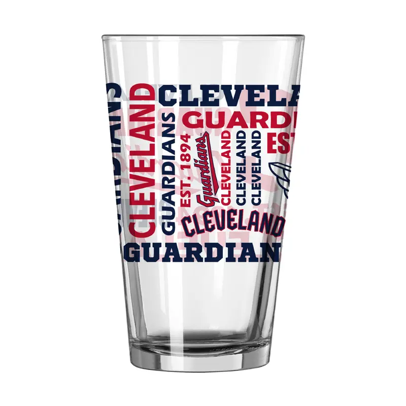 Cleveland Guardians 16oz Spirit Pint Glass