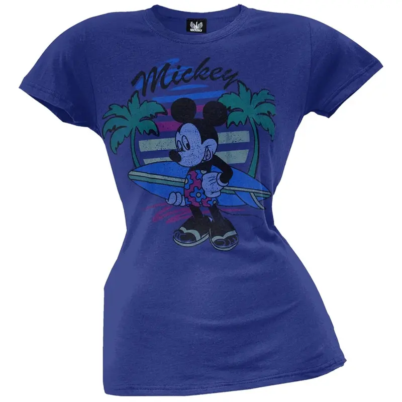 Mickey Mouse - Surfin' Mickey Juniors T-Shirt