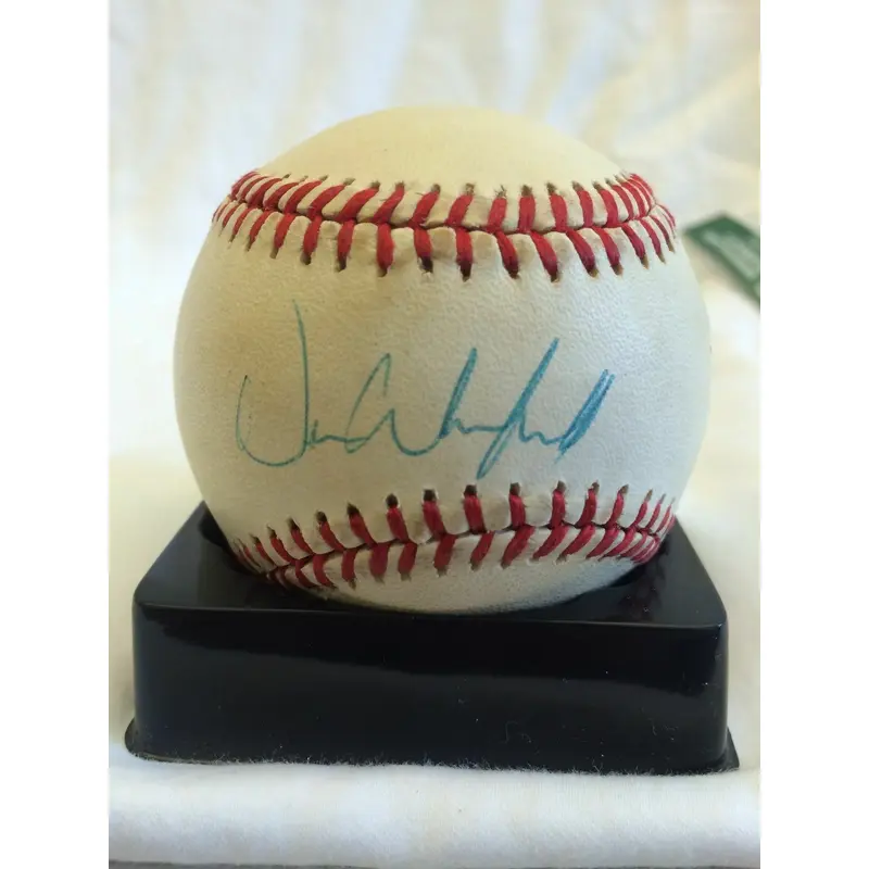 RARE 1970'S DAVE WINFIELD PLAYING DAYS SIGNED AL MACPHAIL SGC CERTIFIED