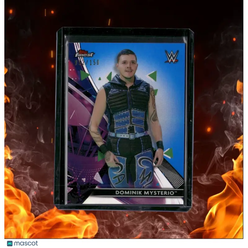2021 Topps Finest Dominik Mysterio Blue Refractor 052/150 #52