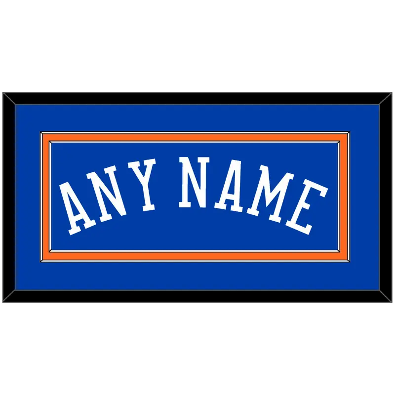 New York Name - Road Blue - Double Mat 2