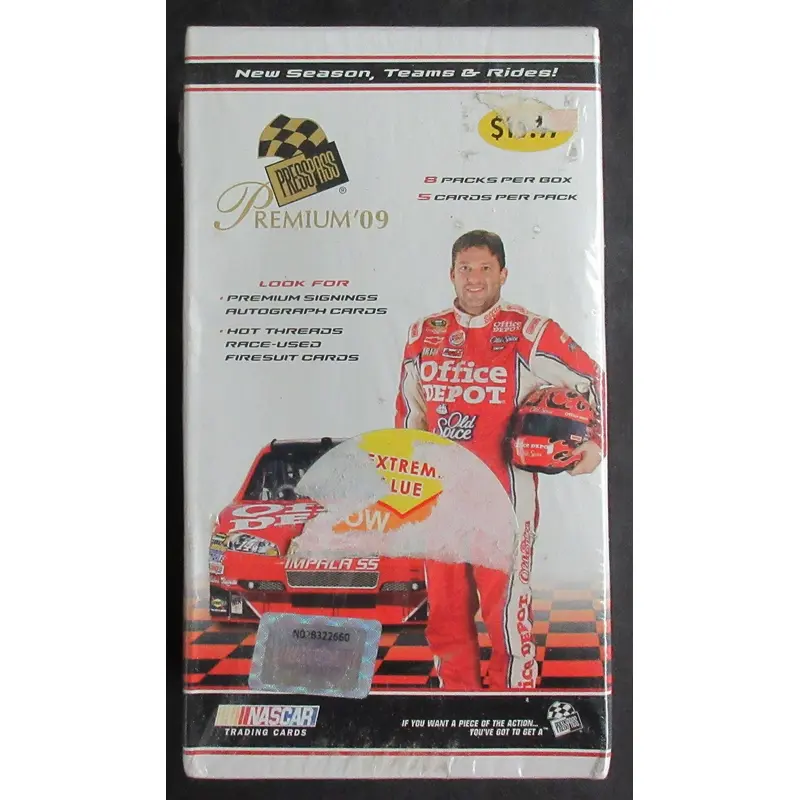 2009 Press Pass Premium Racing Unopened Blaster Box (8/5)