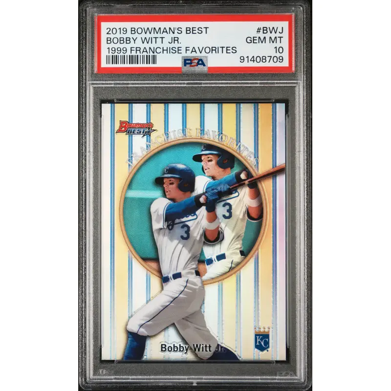 Bobby Witt Jr. 2019 Bowmans Best 1999 Franchise Favorites PSA 10 Gem Mint