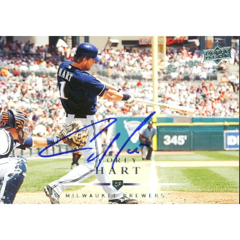Brewers Corey Hart Authentic Signed Card 2008 Upper Deck #59 Autographed w/ COA
