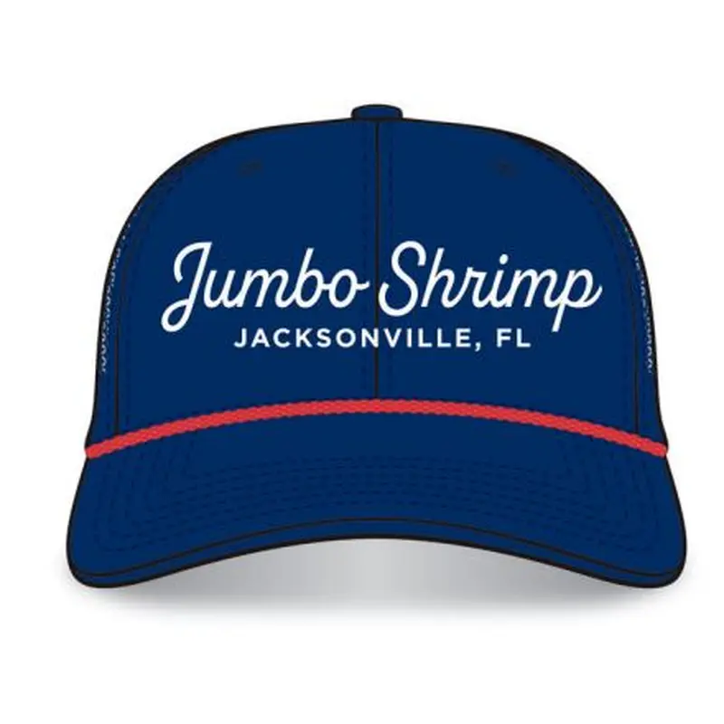 Jacksonville Jumbo Shrimp OC Sports Navy Script Eephus Snapback