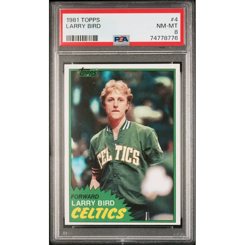 Larry Bird 1981 Topps #4 PSA 8 NM-MINT 8776
