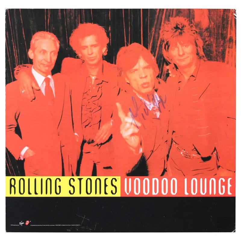 Mick Jagger The Rolling Stones Signed Voodoo Lounge Album Flat PSA/DNA #AP08339