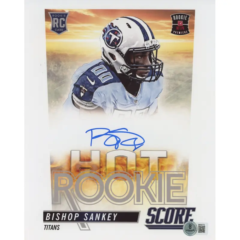 Titans Bishop Sankey Authentic Signed 8x10 Photo Autographed BAS #BR54773