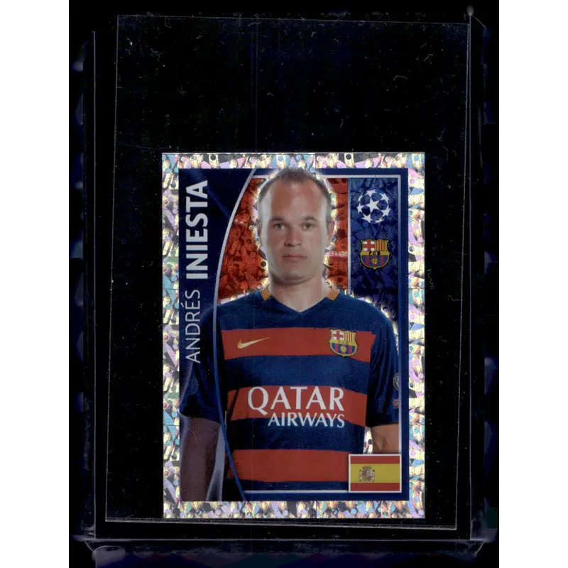 2015-16 Topps UCL Album Stickers - Andres Iniesta #314
