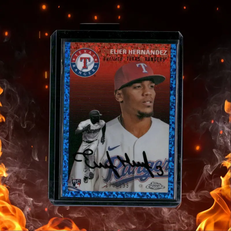 2023 Topps Chrome Platinum Elier Hernndez Blue Mini Diamonds Rookie 179/199 #33