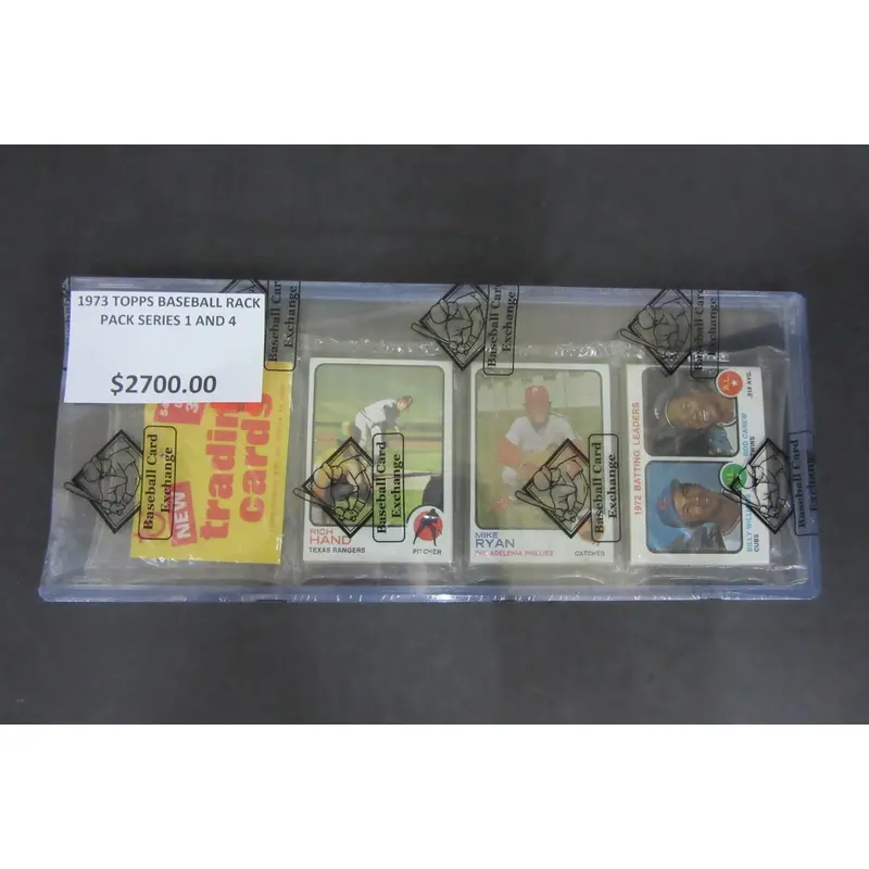 1973 Topps Baseball Unopened Series 1/4 Rack Pack (BBCE)