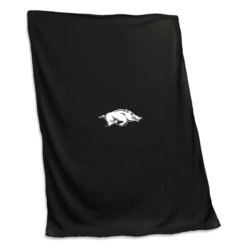Arkansas Black Screened Sweatshirt Throw