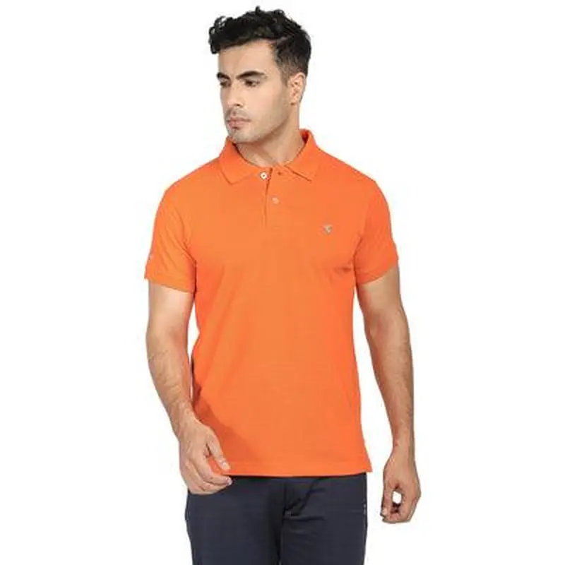 Kronos Cotton Polo All Seasons | Men's | Tangerine | KIBI Sports
