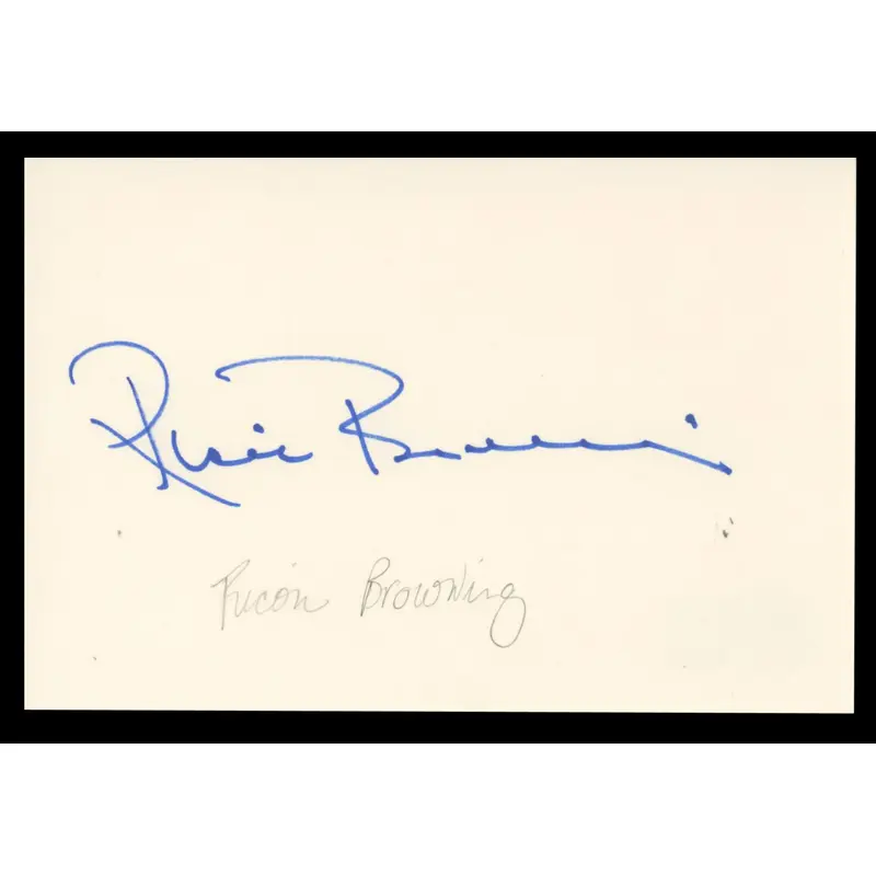 Ricou Browning Creature from the Black Lagoon  Signed 4x6 Index Card BAS #BT02444