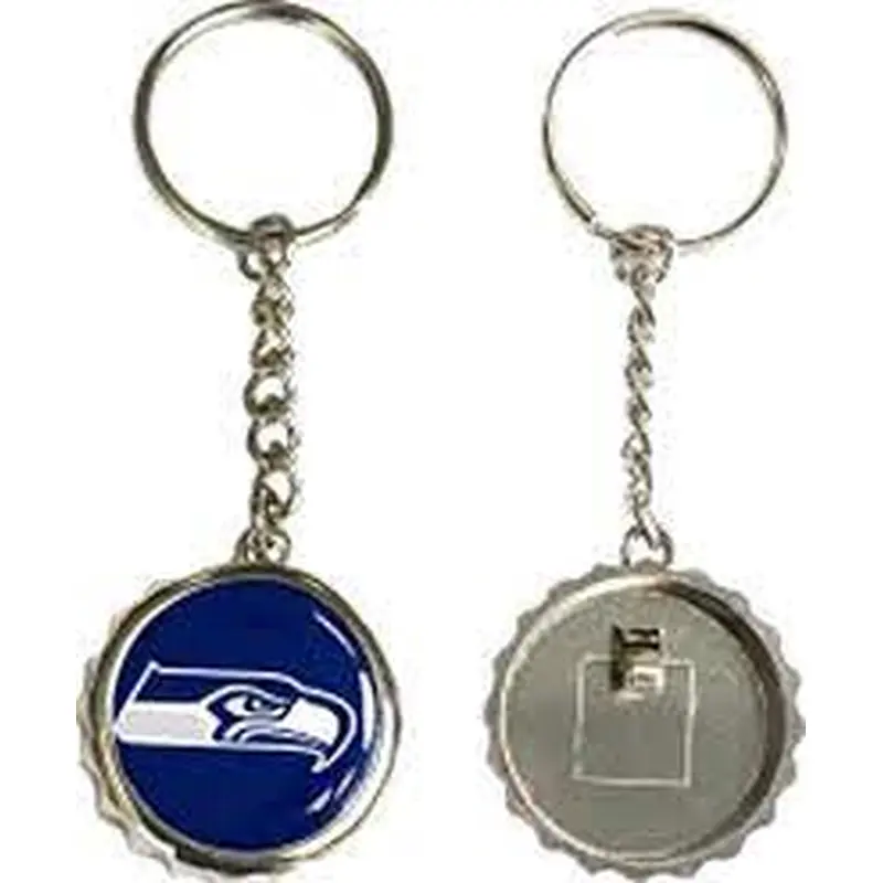 Seattle Seahawks Bottlecap Keychain
