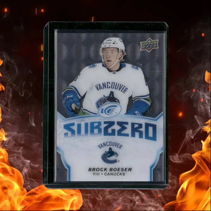 2018-19 Upper Deck ICE Brock Boeser Sub Zero #SZ-7